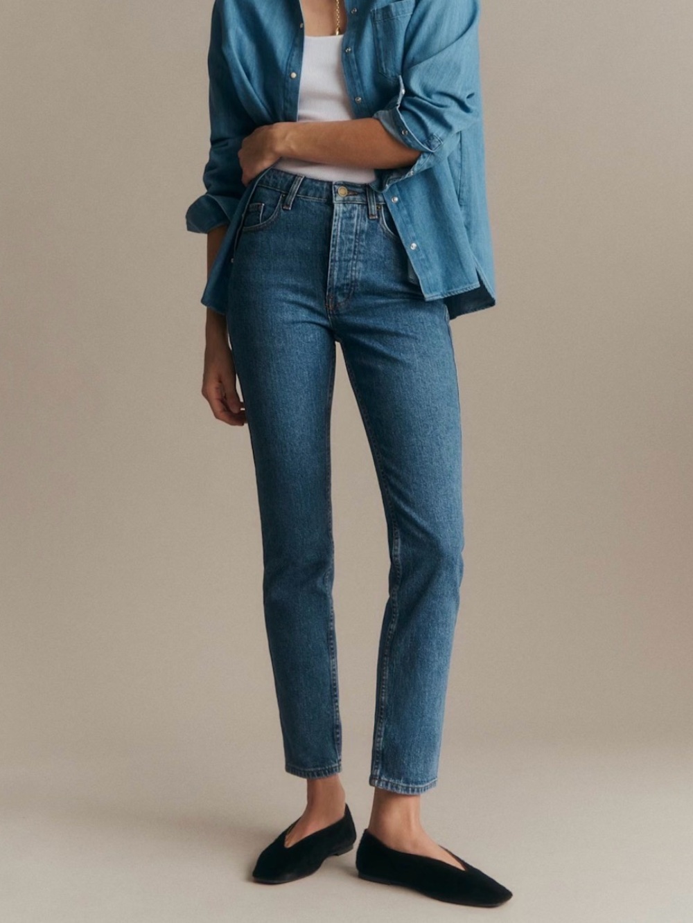Sézane Brut Sexy in Denim Blue